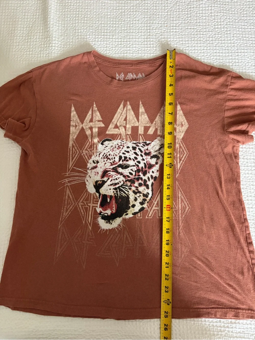 Def Leppard Graphic Tee - Rust Brown